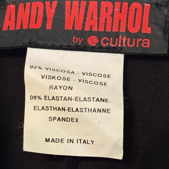 Vintage Andy Warhol by Cultura Punk With Feathers !  Made in ITALY Med - Picture 5 of 5